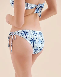 Mikonos Palm Low Rise Brazilian Bikini Bottom
