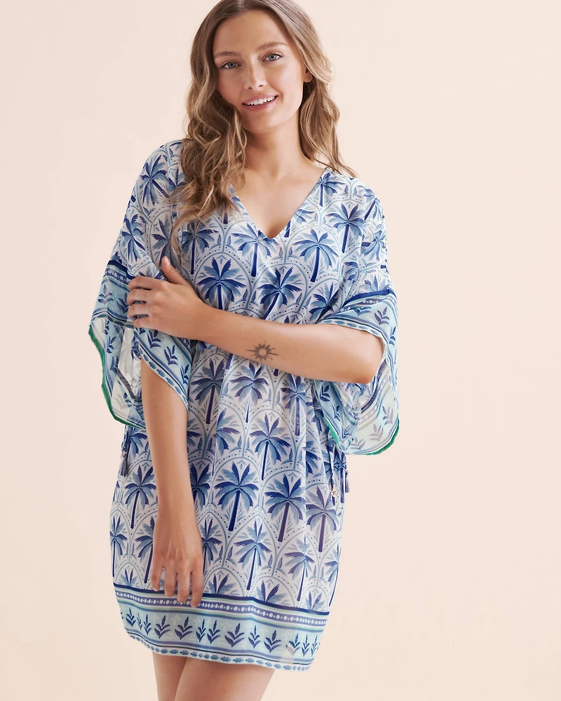 Mykonos Palm Chiffon Tunic