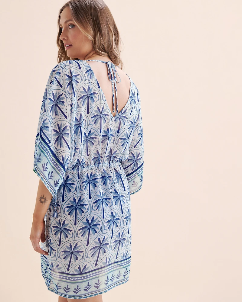 Mykonos Palm Chiffon Tunic