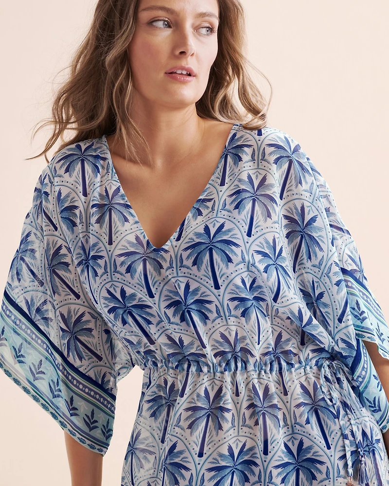 Mykonos Palm Chiffon Tunic