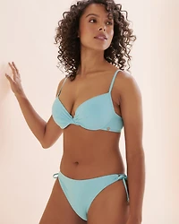 Mykonos Palm Plunge Bikini Top
