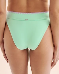 Bas de bikini taille mi-haute échancré Beach Wave