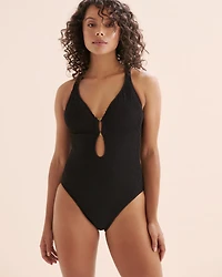 Pucker Up Plunge One-piece Swimsuit