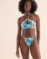 Chic Villa Mid Rise Brazilian Bikini Bottom