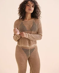 Haut manches longues en crochet