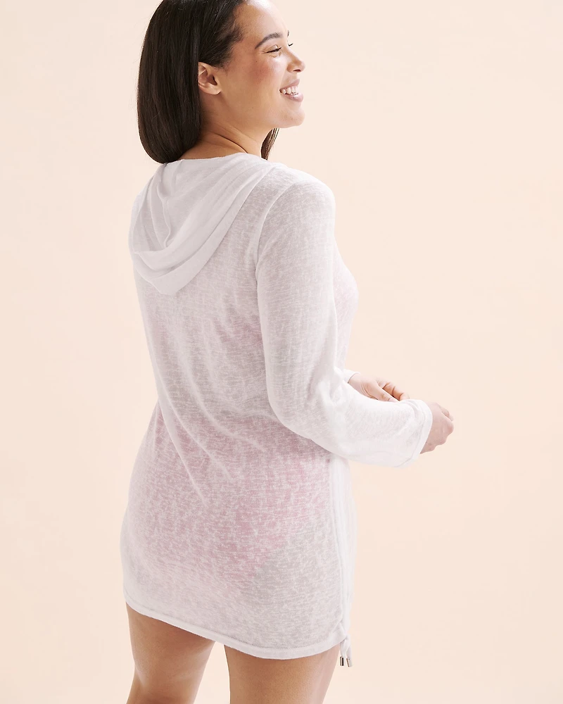 Tunique à capuche en tricot