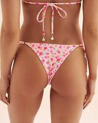 Flamigno Flora Thong Tie Side Bikini Bottom