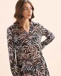 Hacci Long Sleeve Hooded Tunic