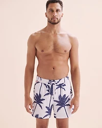 Seersucker Volley Swimsuit With Long Liner