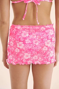 Paréo en maille Island Blush