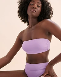 Maui Ribbed Bandeau Bikini Top