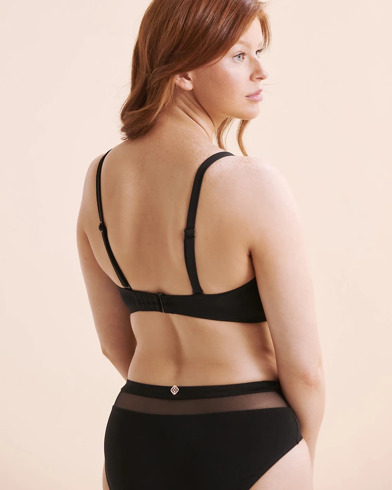 Haut de bikini bandeau en maille bonnet D