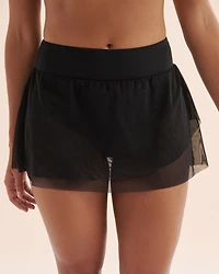 Mesh High Waist Swim Skirt