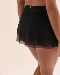 Mesh High Waist Swim Skirt