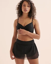 Mesh High Waist Swim Skirt