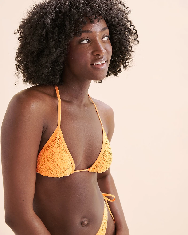 Mini Tiki Crochet Triangle Bikini Top