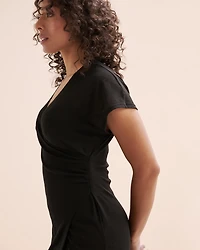 Onion Skin Short Wrap Dress