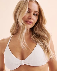 Haut de bikini bralette côtelé Playa