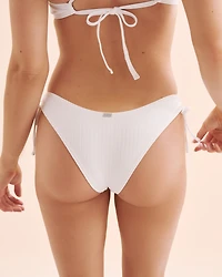 Bas de bikini tanga taille basse côtelé Playa