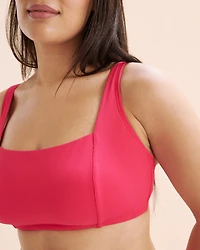 Sea Ribbed D Cup Bralette Bikini Top