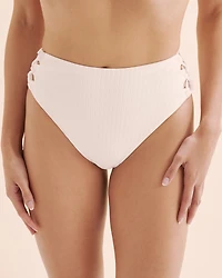 Playa Ribbed High Rise Cheeky Bikini Bottom