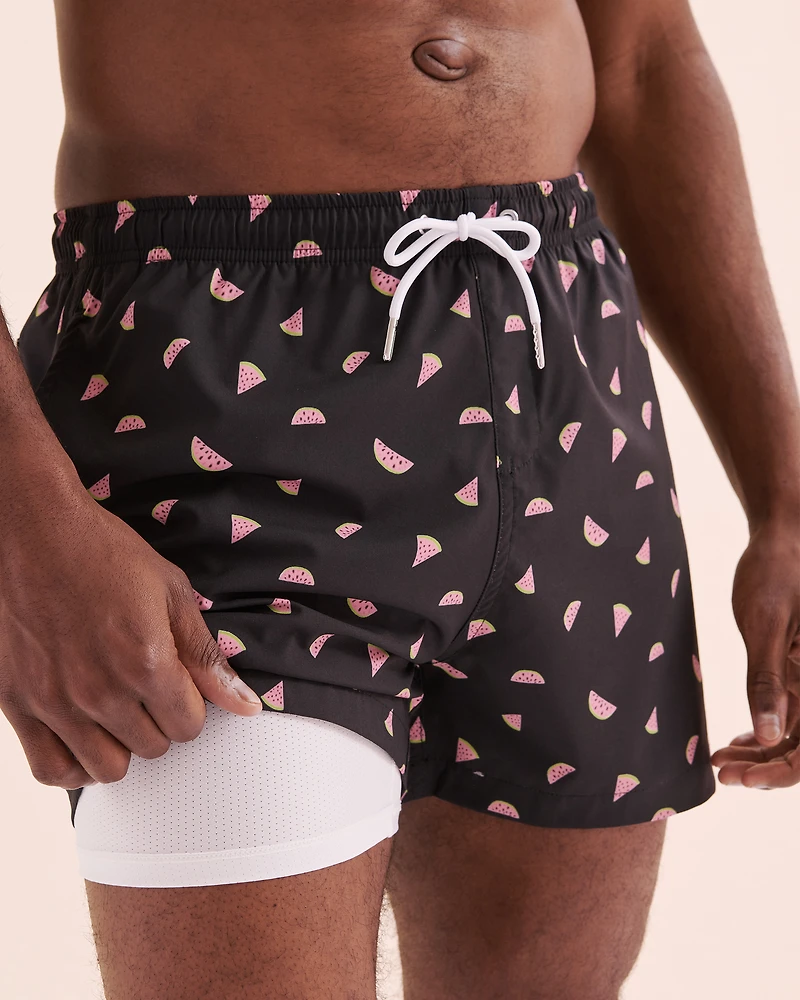 Watermelon Classic Volley Swimsuit Compression Liner