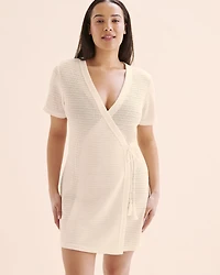 Robe portefeuille en crochet