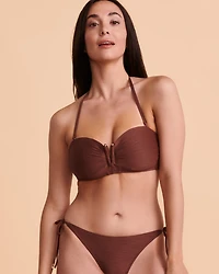 Haut de bikini bandeau TEXTURED
