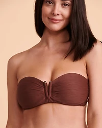 Haut de bikini bandeau TEXTURED