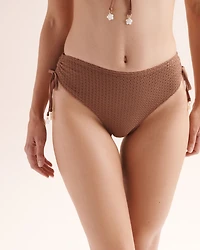 Crochet Side Tie Cheeky Bikini Bottom