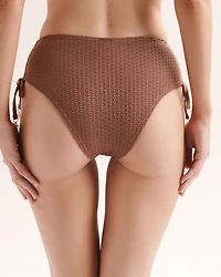 Crochet Side Tie Cheeky Bikini Bottom