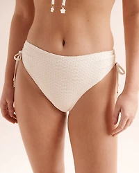 Crochet Side Tie Cheeky Bikini Bottom
