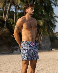 Maillot volley 4.5'' avec doublure confort floral