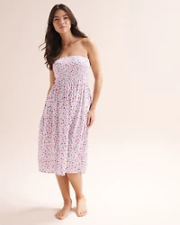 Jupe maxi multi-positions florale