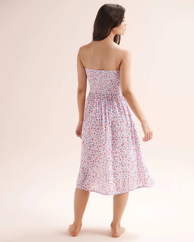Jupe maxi multi-positions florale