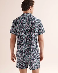 Chemise à manches courtes florale