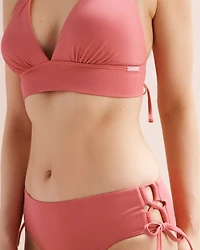 Ribbed Triangle Bikini Top