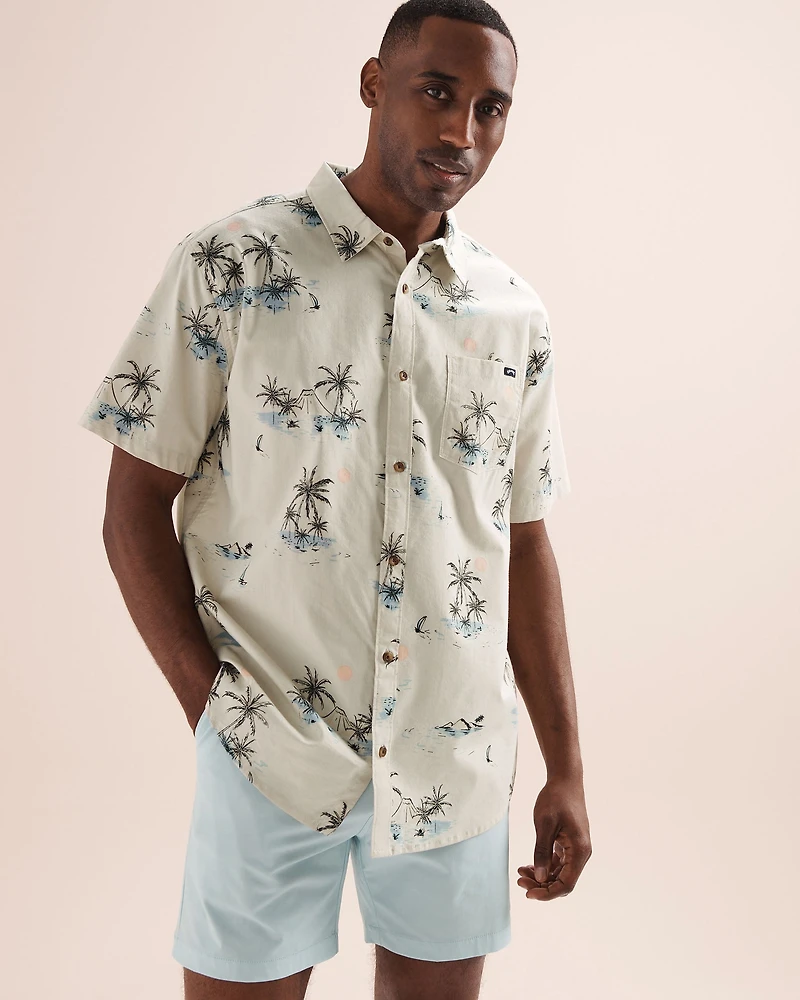 Chemise tissée à manches courtes Sundays