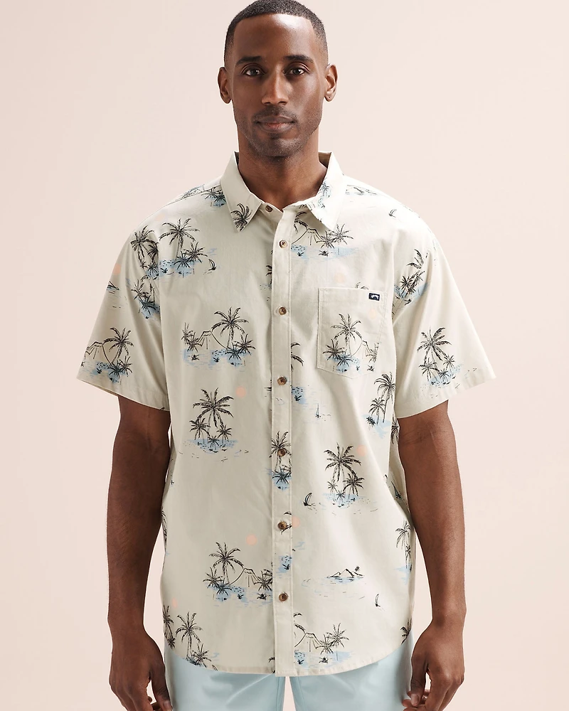 Chemise tissée à manches courtes Sundays