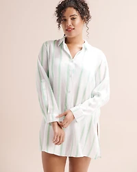 Chemise à manches longues rayures