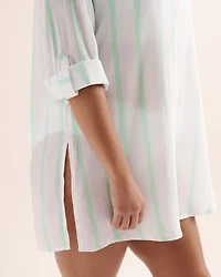 Chemise à manches longues rayures