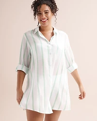 Chemise à manches longues rayures