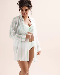 Chemise à manches longues rayures