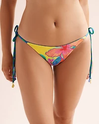 Bas de bikini échancré réversible à nouer Bliss