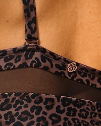 Maillot une-pièce gainant léopard