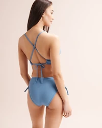 Ribbed Trianble Bikini Top