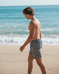 4-Way Stretch Printed Volley Swimsuit