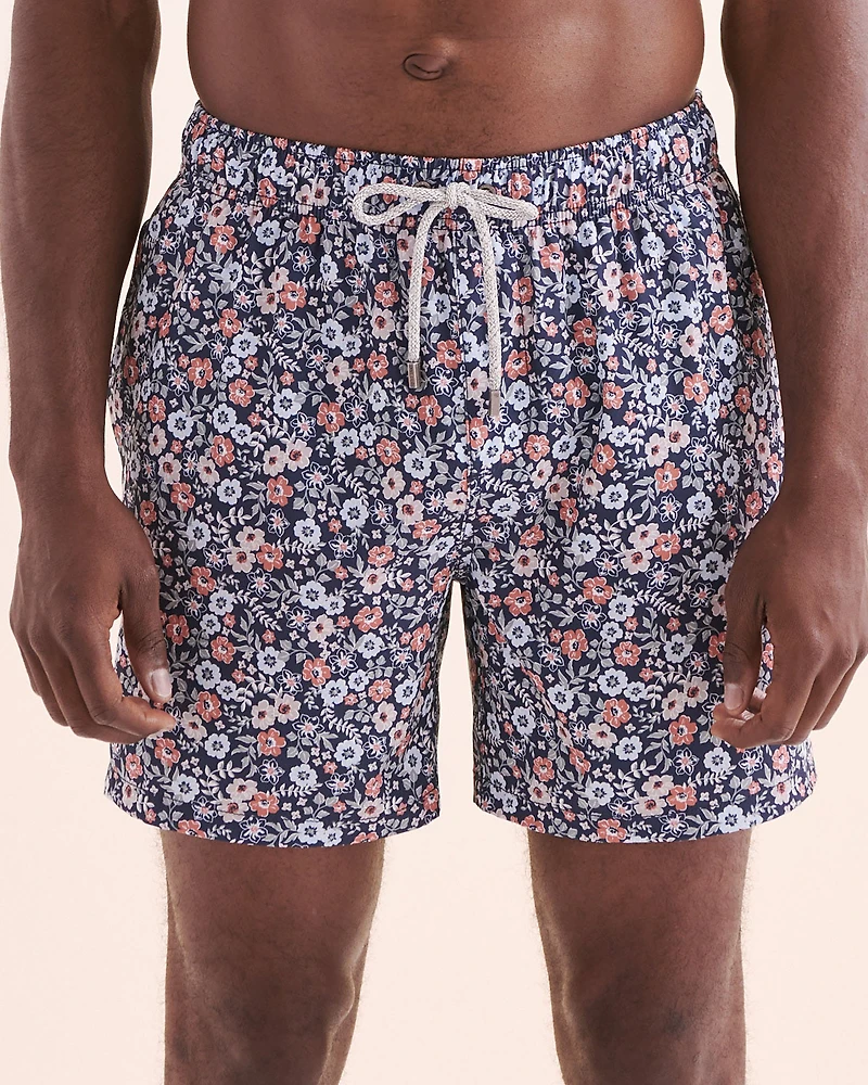 4-Way Stretch Printed Volley Swimsuit