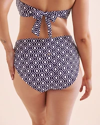 Azzurra Geo High-Waist Bikini Bottom