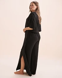 Chemise de plage à manches courtes noué